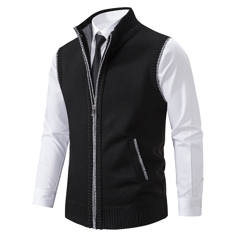 Ettore | Gilet In Maglia Con Zip Elegante