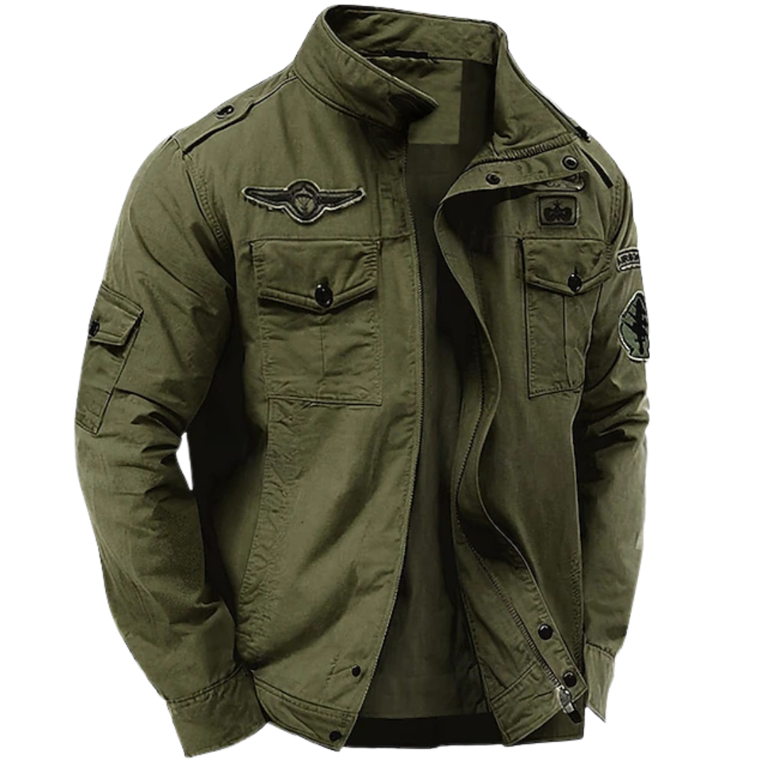 Bruno | Giacca Stile Militare Con Colletto Alto