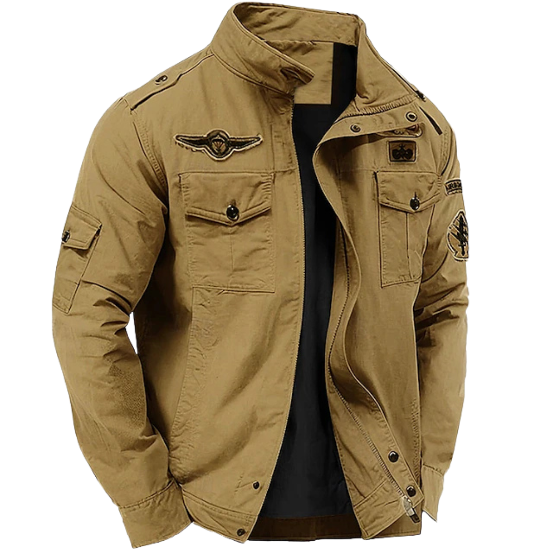 Bruno | Giacca Stile Militare Con Colletto Alto