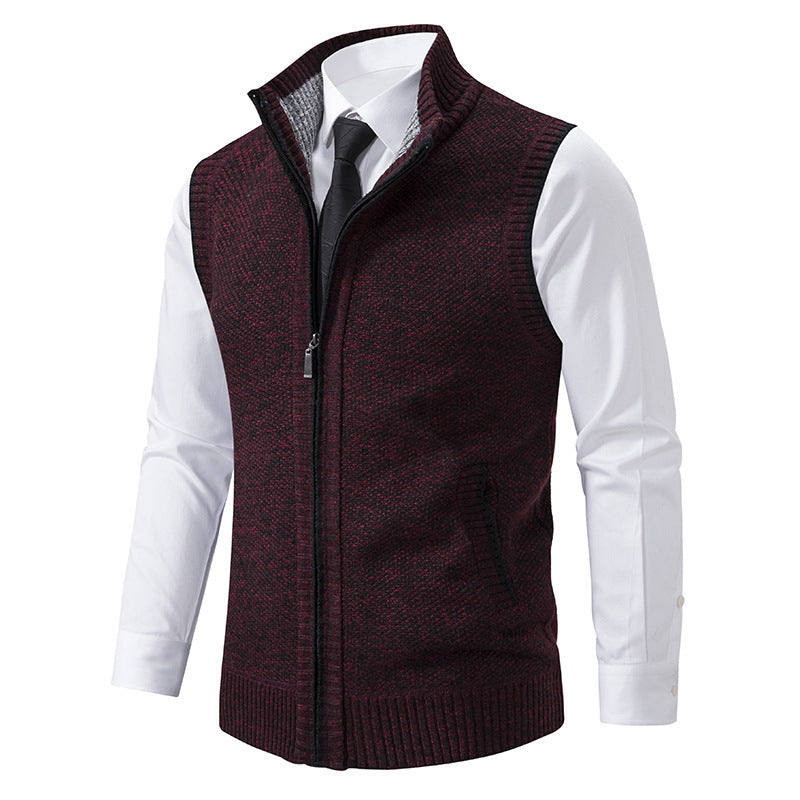 Ettore | Gilet In Maglia Con Zip Elegante