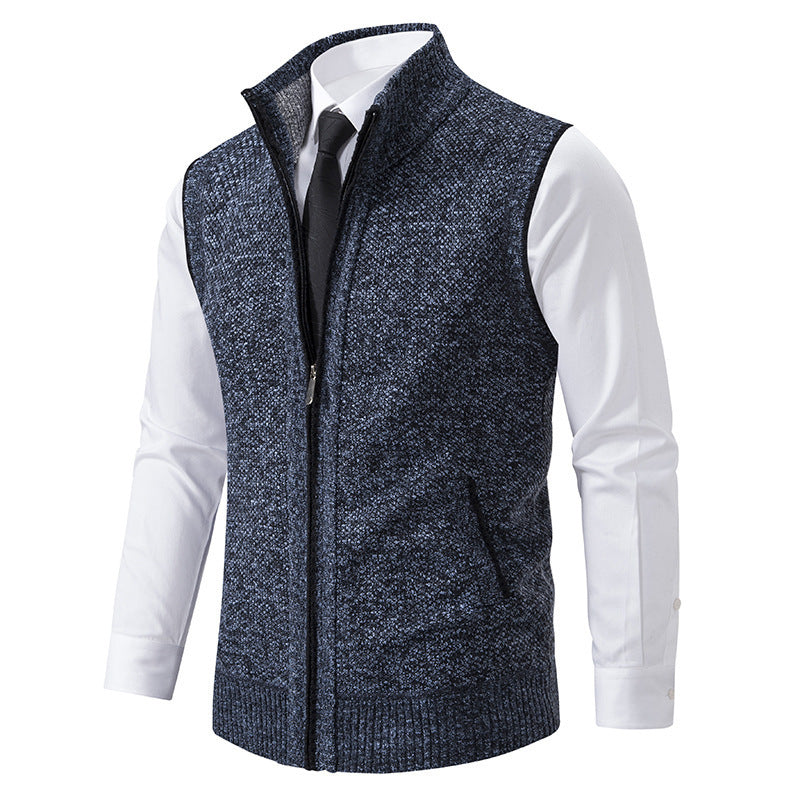 Ettore | Gilet In Maglia Con Zip Elegante