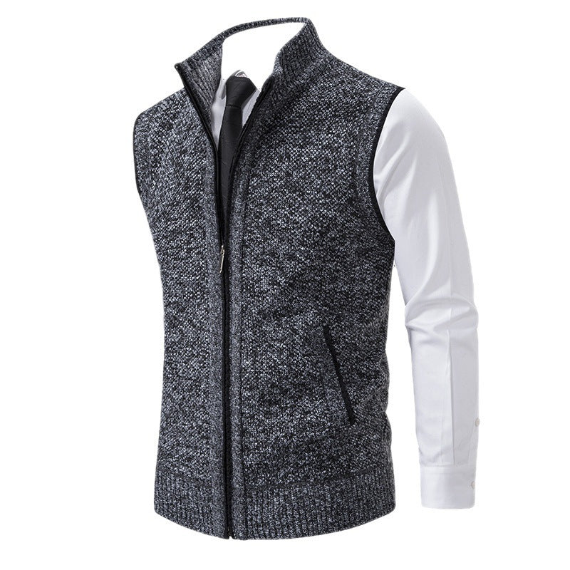 Ettore | Gilet In Maglia Con Zip Elegante