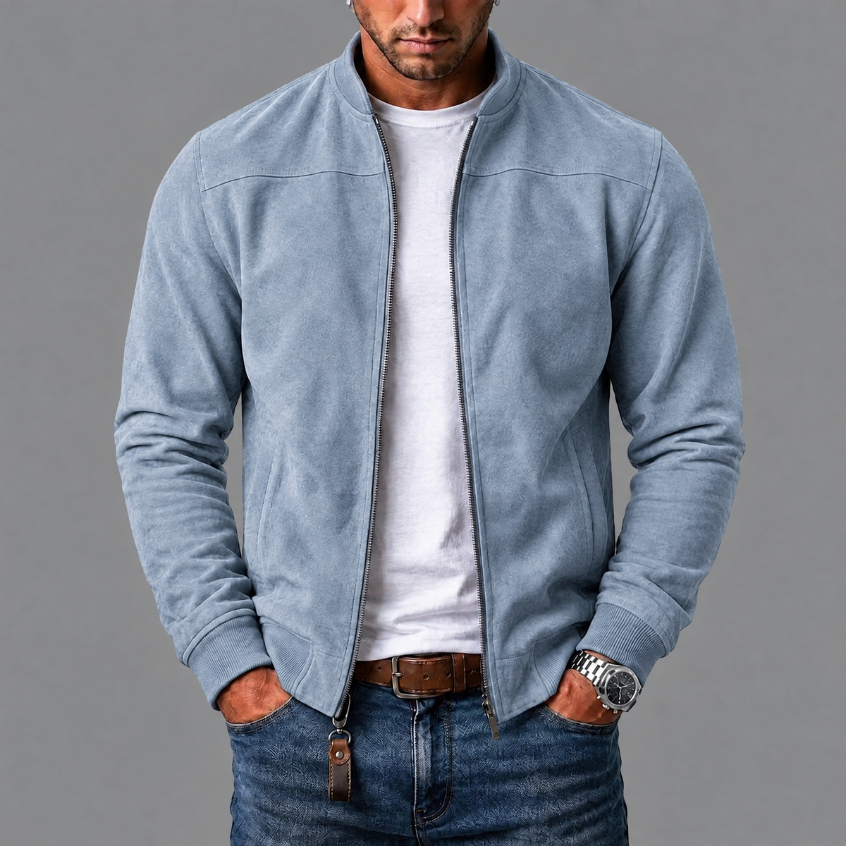 Varel | Bomber in Scamosciato Elegante