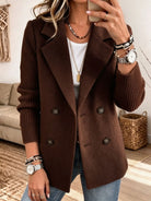 Costanza | Blazer Bicolore Con Maniche A Coste - Marrone