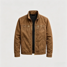 Tommaso | Giacca Da Campo Vintage Con Zip - Marrone