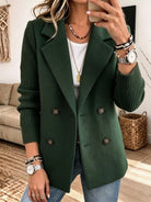Costanza | Blazer Bicolore Con Maniche A Coste - Verde